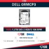 DELL 0RMCP3 1.2TB HDD 2,5" SAS-2 6GB/S 10K