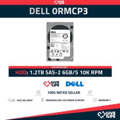 DELL 0RMCP3 1.2TB HDD 2,5" SAS-2 6GB/S 10K