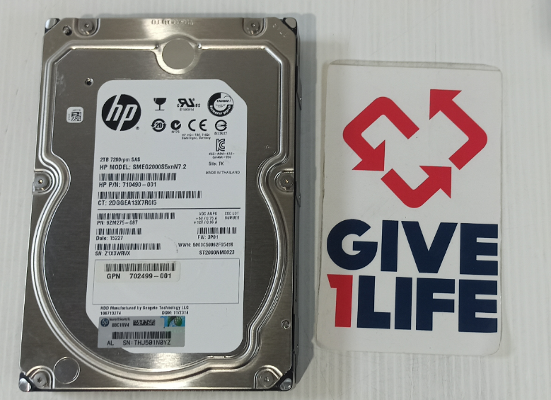 HPE ST2000NM0023 2TB HDD SAS-2 3.5" 6GB/S 7.2K - Imagen 3