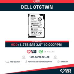 DELL HUC101212CSS600 0T6TWN 1.2TB HDD 2.5" SAS-2 6GB/S 10K 64MB