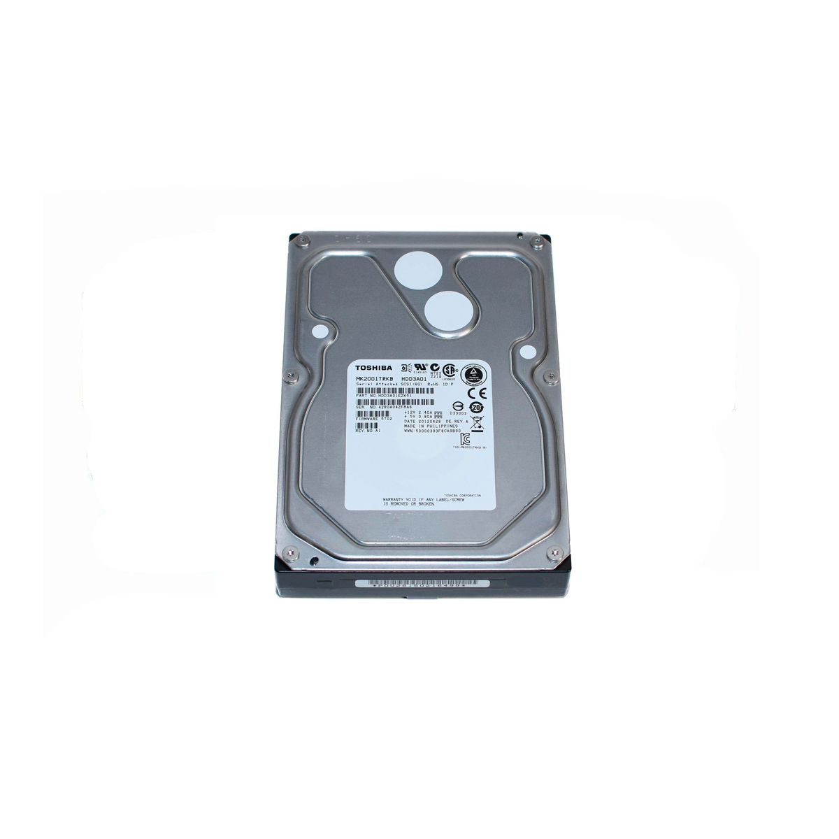 TOSHIBA MK2001TRKB 2TB HDD SAS-2 6GB/S 7.2K RPM 16MB 3.5" - Imagen 2