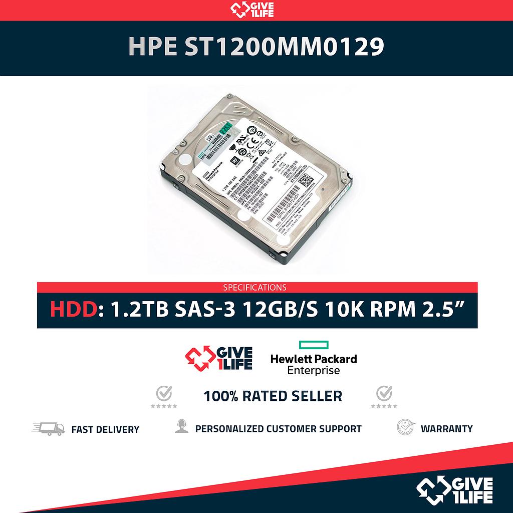 HPE ST1200MM0129 1.2TB HDD 2.5" SAS-3 12GB/S 10K 256MB