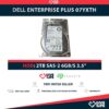 DELL ENTERPRISE PLUS 07YXTH 2TB HDD 3.5" SAS-2 6GB/S 7.2K 64MB