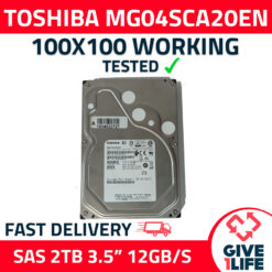 TOSHIBA MG04SCA20EN HDD 2TB 3.5" SAS 12GB/S 7.2K RPM - ESPECIAL PARA SERVIDORES
