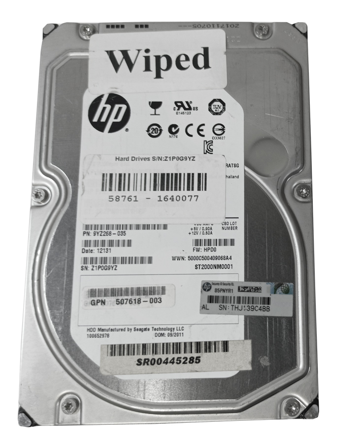 HPE ST2000NM0001 2TB HDD SAS-2 6GB/S 3.5" 7.2K - Imagen 2