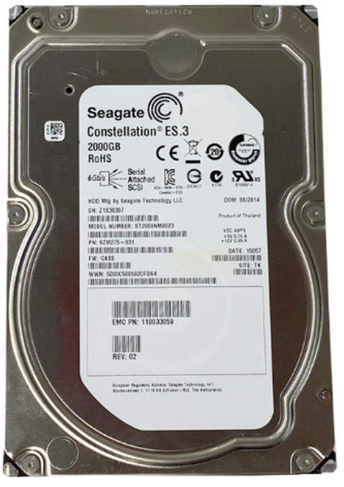 SEAGATE ST2000NM0023 2TB HDD 3.5" SAS-2 6GB/S 7.2K RPM 128MB CACHE - SERVIDORES - Imagen 2