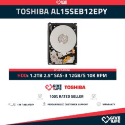 TOSHIBA AL15SEB12EPY HDD 2.5" 1.2TB SAS-3 12GB/s 10K RPM