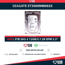 SEAGATE ST3000NM0025 3TB HDD 3.5" SAS-2 6GB/S 7.2K RPM 128MB