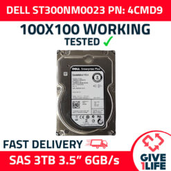 DELL ENTERPRISE PLUS-4CMD9- ST3000NM0023 3TB HDD 3.5" SAS-2 6GB/S 7.2K 128MB
