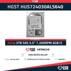 HITACHI HUS724030ALS640 3TB HDD 3.5" SAS-2 6GB/S 7.200 RPM 64MB CACHÉ