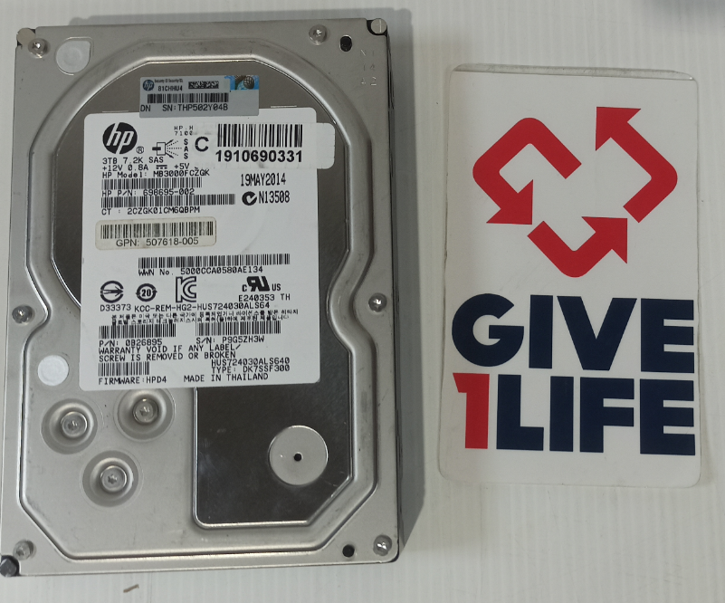 HPE HUS724030ALS640 3TB HDD 3.5" SAS-2 6GB/S 7.200 RPM 64MB CACHÉ - Imagen 2
