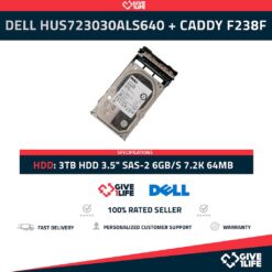 DELL HUS723030ALS640 3TB HDD 3.5" SAS-2 6GB/S 7.2K 64MB - 0CWJ92 + CADDY F238F