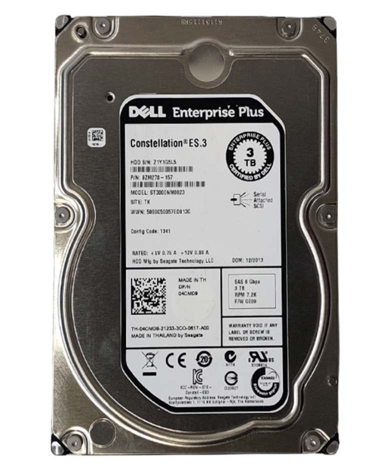 DELL ENTERPRISE PLUS-4CMD9- ST3000NM0023 3TB HDD 3.5" SAS-2 6GB/S 7.2K 128MB - Imagen 7
