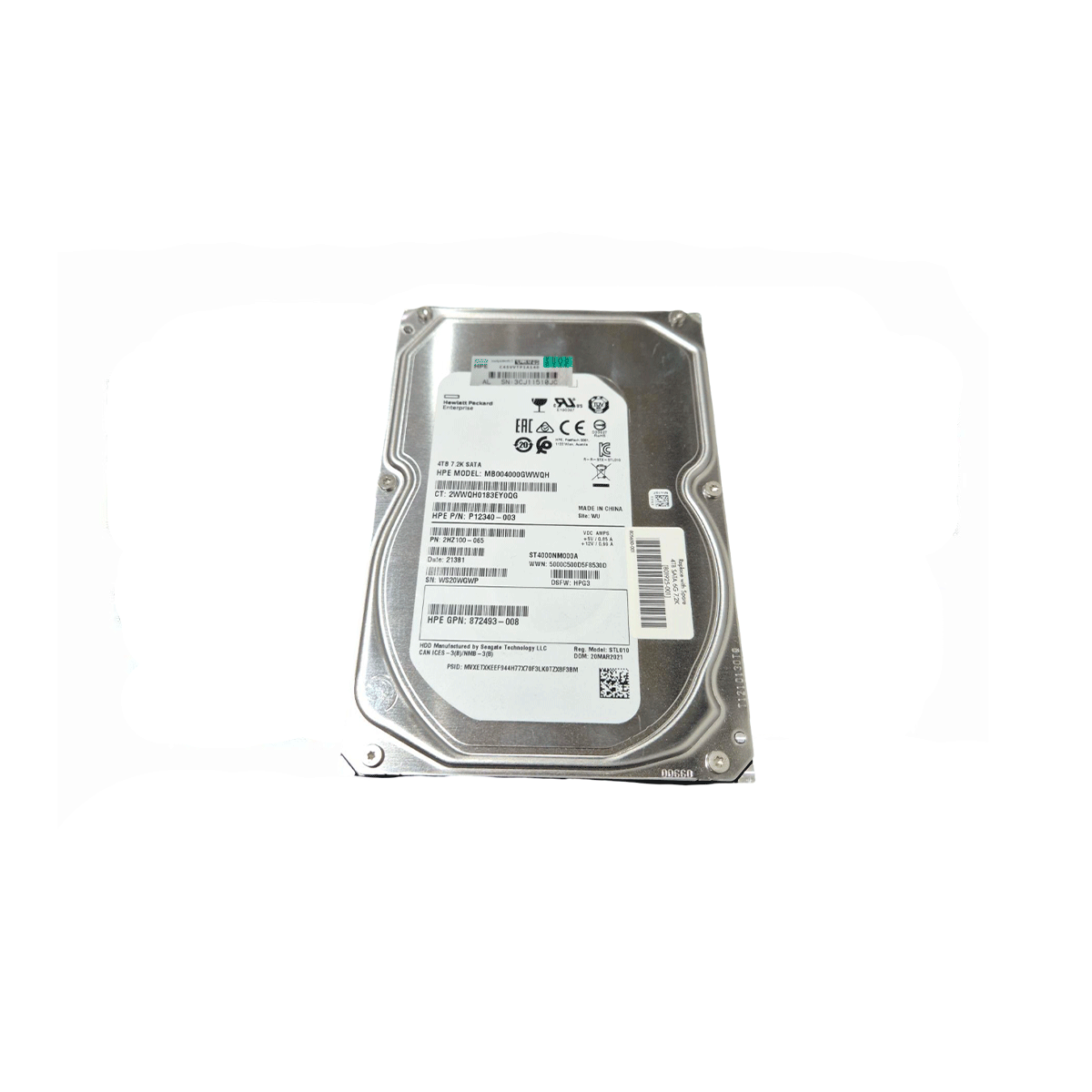 SEAGATE ST4000NM000A 4TB HDD 3.5" SATA-3 6GB/S 7.2K 256MB - Imagen 2