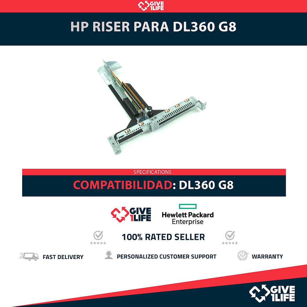 HP RISER PARA DL360 G8 PN: 667866-001 / 628105-001