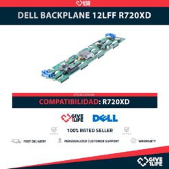 DELL 0PGXHP Backplane Frontal 12LFF 12 Bahías de 3.5" para R720XD