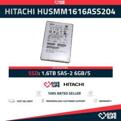 HITACHI UltraStar HUSMM1616ASS204 SSD INTERNO 1.6TB SAS2 6GB/S 2.5" MLC
