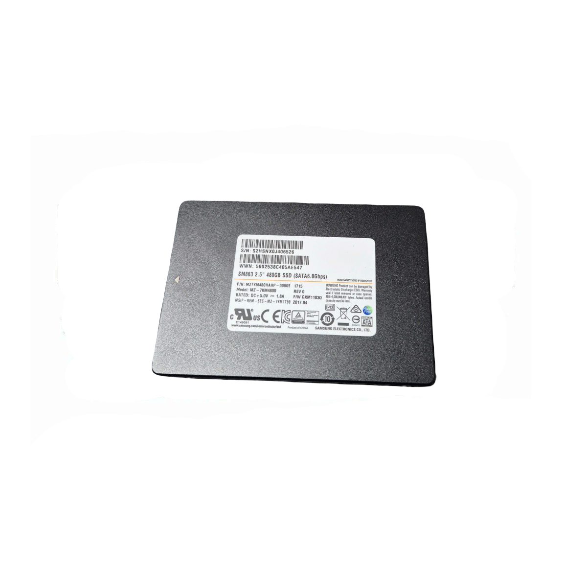 SAMSUNG MZ7KM480HAHP SSD 480GB 2.5″ SATA 6GB/S - Imagen 2