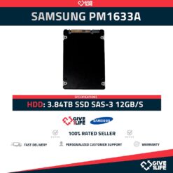 SAMSUNG PM1633a 3.84TB SSD 2.5" SAS-3 12GB/S - MZILS3T8HMLH-000C3