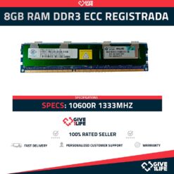 8GB RAM DDR3 10600R ECC REGISTRADA - ESPECIAL PARA SERVIDORES