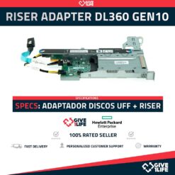 HPE - RISER 1 869504-001 Adaptador Discos uFF SSD 830452-001 + Cables 869685-001 + 869683-001
