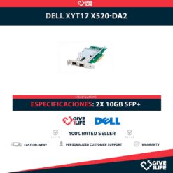DELL Intel XYT17 X520-DA2 2x 10GB/s SFP+ PCI Express Perfil Corto