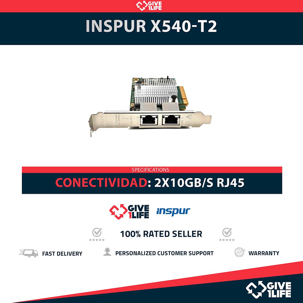 Inspur X540-T2 2x RJ45 10GB/S Perfil Largo