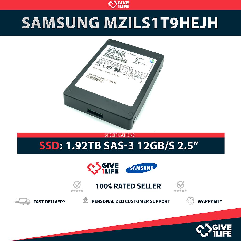 SAMSUNG MZILS1T9HEJH SSD 1.92TB SAS-3 12GB/s 2.5"