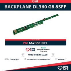 HP 667868-001 Backplane Frontal 8SFF 8 Bahías de 2.5" para DL360 G8