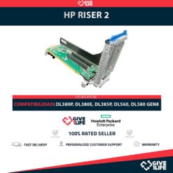 HP RISER 2 PARA DL380p, DL380e, DL385p, DL560, DL580 Gen8 PN:662525-001 y 634582-001