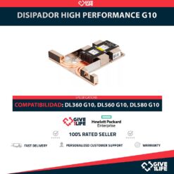 Disipador / Heatsink HIGH PERFORMANCE para DL360 G10, DL560 Gen10, DL580 Gen10