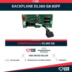 HP 643705-001 Backplane Frontal 8SFF 8 Bahías de 2.5" para DL380 G8