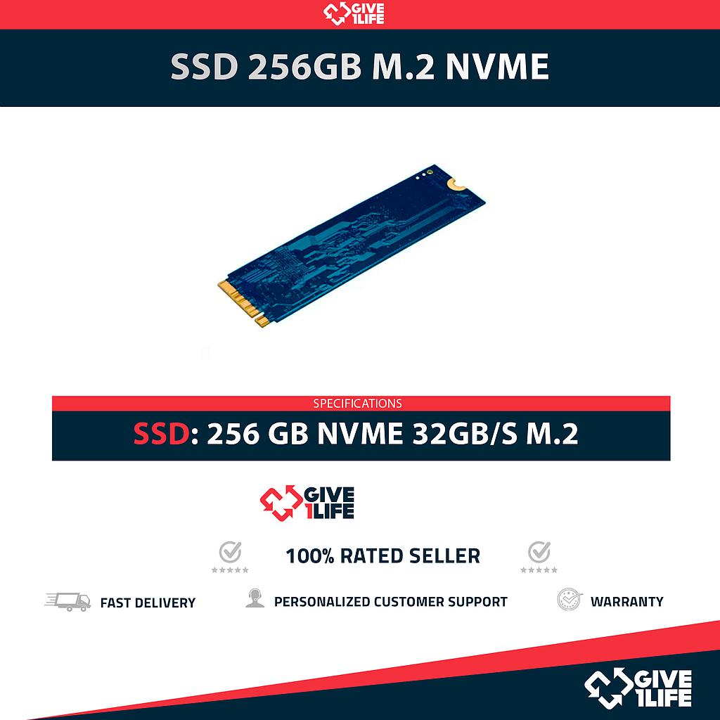 SSD 256GB M.2 2280 NVME 32GB/S PCI-E 3.0 X4 CATEGORÍA DATACENTER