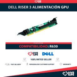 DELL RISER 3 PCI-E ALIMENTACIÓN GPU PARA R630 PN: 08KY74, 06R1H1