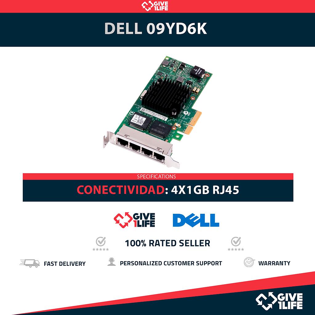 DELL 09YD6K 4x1GB RJ45 PCI EXPRESS - TARJETA DE RED PERFIL BAJO