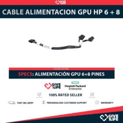 CABLE ALIMENTACION GPU HP 6 + 8 PARA 825634-001 HPE Apollo 2000 Gen9, HPE Apollo 4200 / 6000