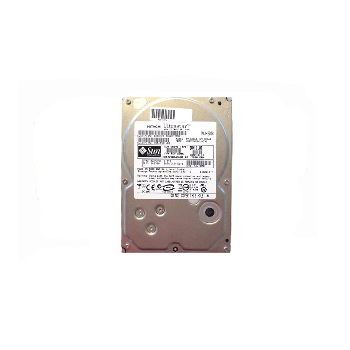 HITACHI ULTRASTAR 0A35832 1TB HDD 3.5" SATA 3GB/S 7.2K RPM 32MB CACHE - Imagen 2