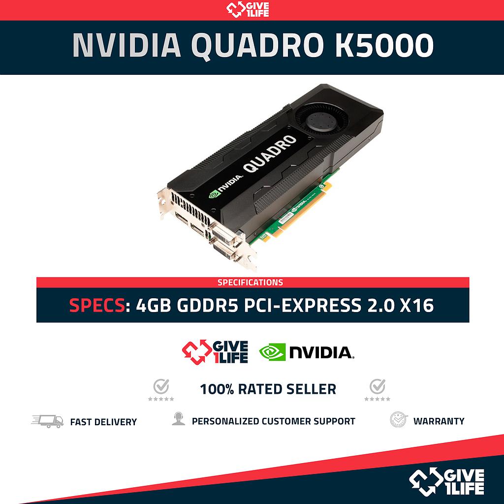 NVIDIA QUADRO K5000 RCFKT 4GB GDDR5 TARJETA GRAFICA - SERVIDOR