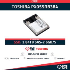 Toshiba PX05SRB384 SSD 2.5" 3.84TB SAS-3 12GB/s