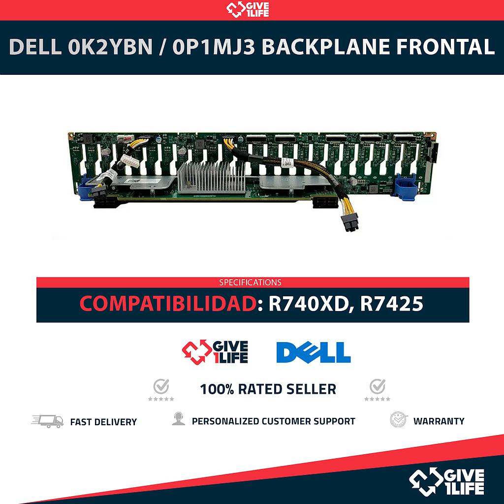 DELL 0K2YBN / 0P1MJ3 Backplane Frontal 24SFF 24 Bahías de 2.5" para R740XD, R7425