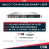 HBA EDITION HP DL360 G9 4LFF + 2SFF 2x E5-2650 V3 + 32GB RAM + H240AR + 530FLR + 2 PSU + 13.2TB HDD PACK
