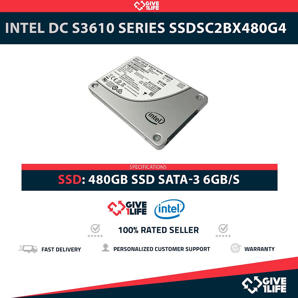 INTEL DC S3610 SERIES SSDSC2BX480G4 480GB SSD SATA 6GB/S 2.5"