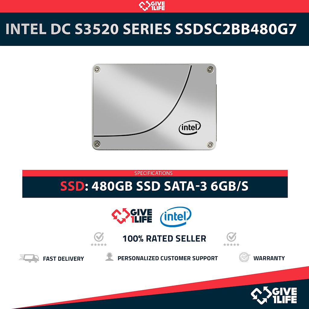 INTEL DC S3520 SERIES SSDSC2BB480G7 480GB SSD SATA 6GB/S 2.5"