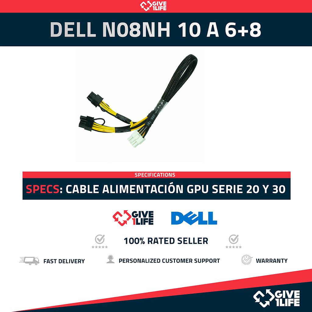 DELL 0N08NH / 0DRXPD CABLE DIVIDIDO ADAPTADOR DE ALIMENTACION GPU 6 + 8 PARA R720/R730