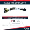 Cable GPU HPE Original DL380 Gen10 869805-001 8 a 8+6