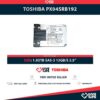 TOSHIBA PX04SRB192 1.92TB SSD SAS-3 12GB/S 2.5"