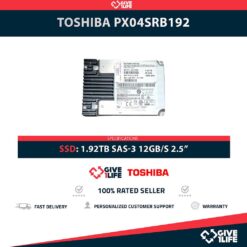 TOSHIBA PX04SRB192 1.92TB SSD SAS-3 12GB/S 2.5"