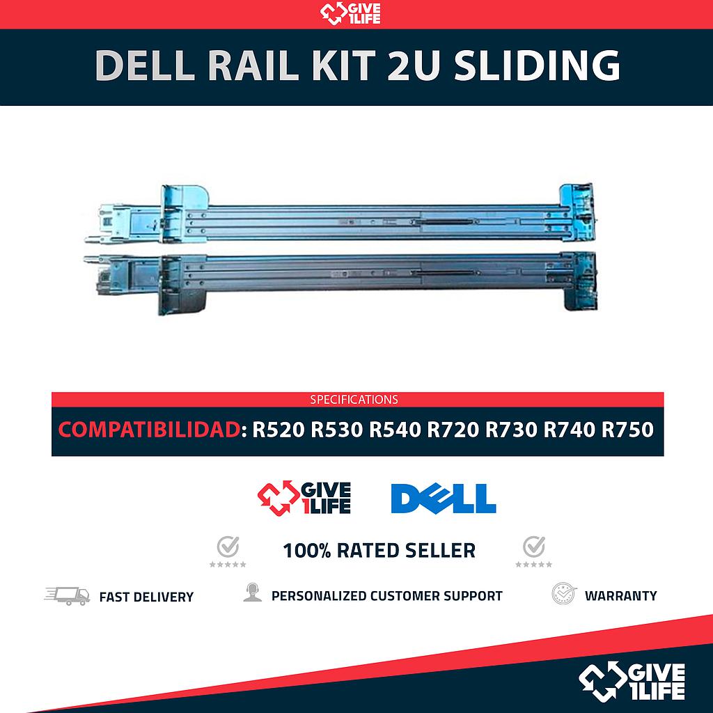 DELL POWEREDGE RAIL KIT 2U SLIDING R520 R530 R540 R720 R730 R740 R750