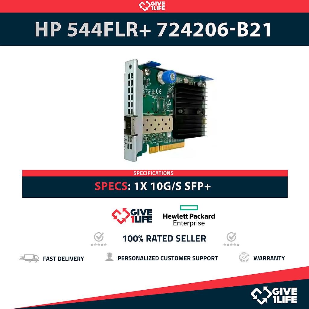 HP 544FLR+ TARJETA DE RED 1 PUERTO 10GB SFP+ PN:724206-B21
