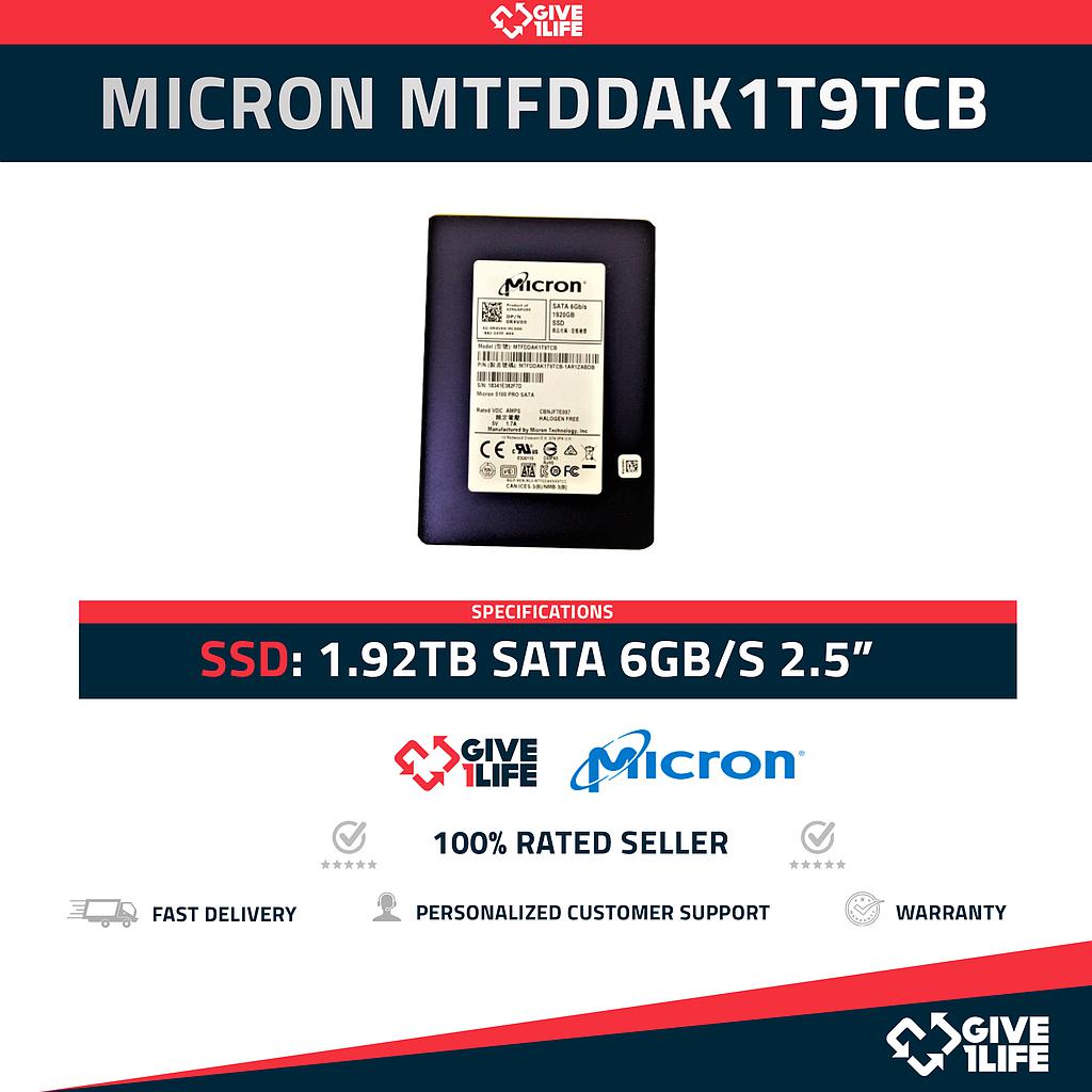 MICRON MTFDDAK1T9TCB SSD 1.9TB SATA 6GB/s